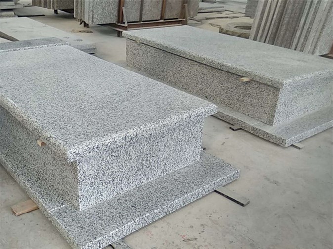 Jilin white granite tombstone poland