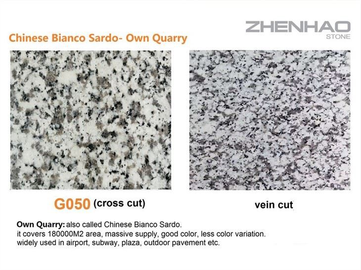Jilin White Granite cross cut and vein cut