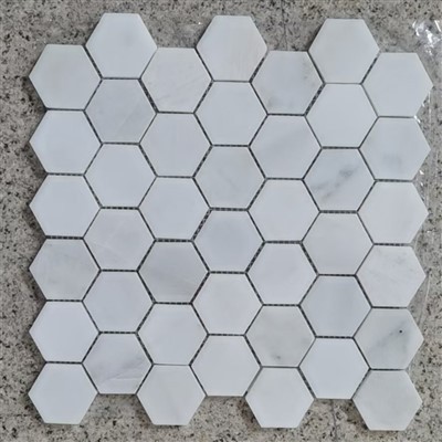 Šesterokutni mozaik Carrara Bianco