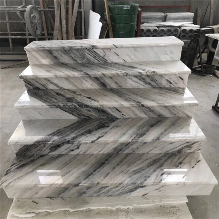 marble stairs guangxi white marble