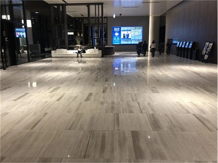 Wooden White Marble Tile