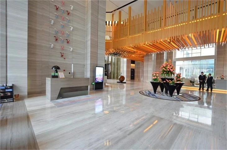 Wooden White Marble Tile