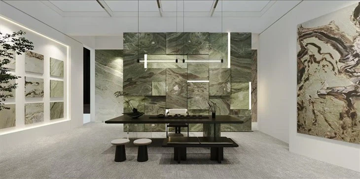 Green Jade Flowing Clouds Marble (2)